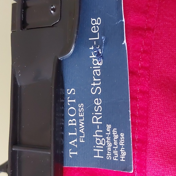 NWT, "Talbots" size 12P, Velour, high rise straight legs, slimming. - Picture 5 of 8